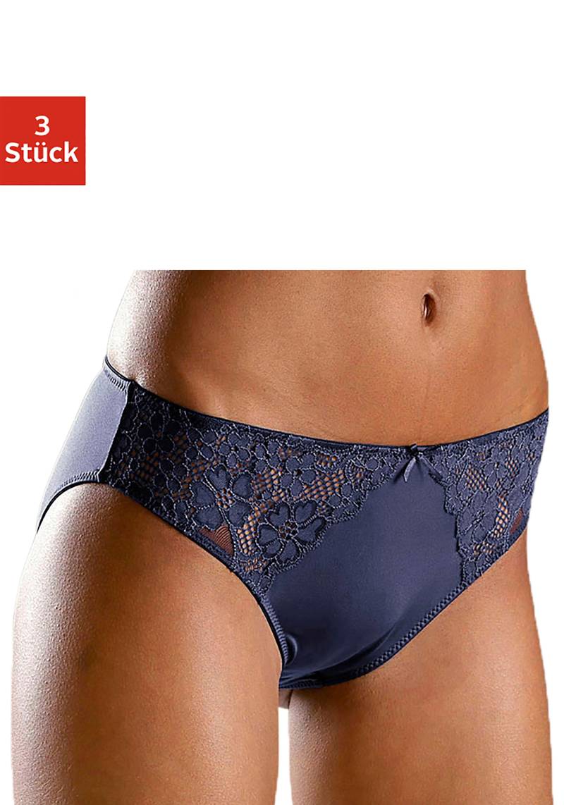 petite fleur Slip, (3 St.), mit leicht transparenter Jacquardspitze an den Seiten von PETITE FLEUR