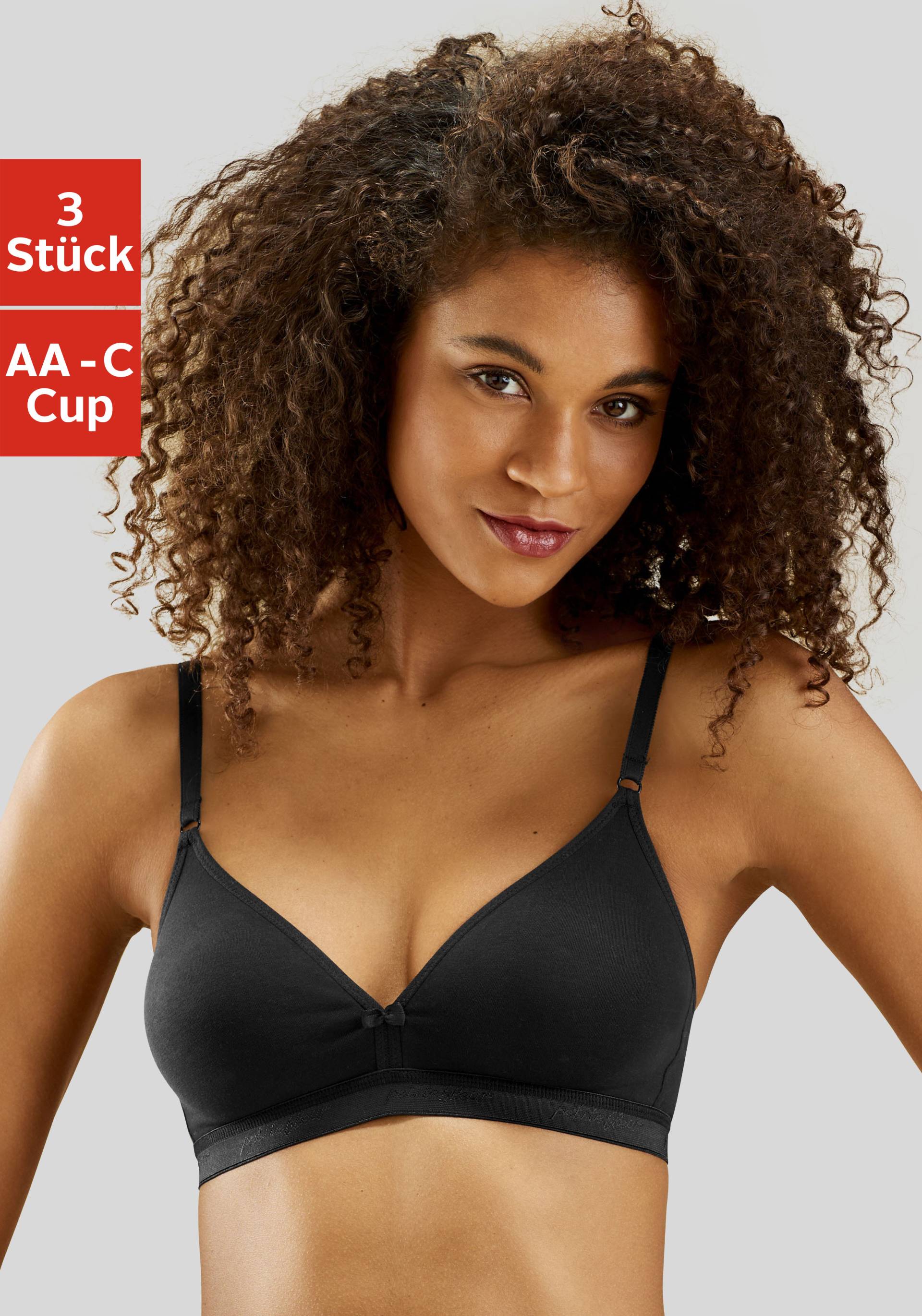 petite fleur Bralette-BH, ohne Bügel im Triangel-Schnitt aus schöner Baumwolle petite fleur Bralette-BH, ohne Bügel im Triangel-Schnitt aus schöner Baumwolle von PETITE FLEUR
