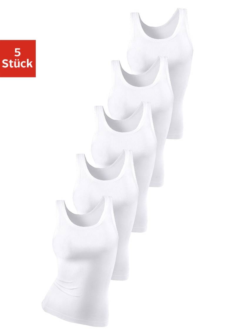 petite fleur Unterhemd, (5er-Pack), aus weicher Feinripp-Qualität, Tanktop, Unterziehshirt petite fleur Unterhemd, (5er-Pack), aus weicher Feinripp-Qualität, Tanktop, Unterziehshirt von PETITE FLEUR