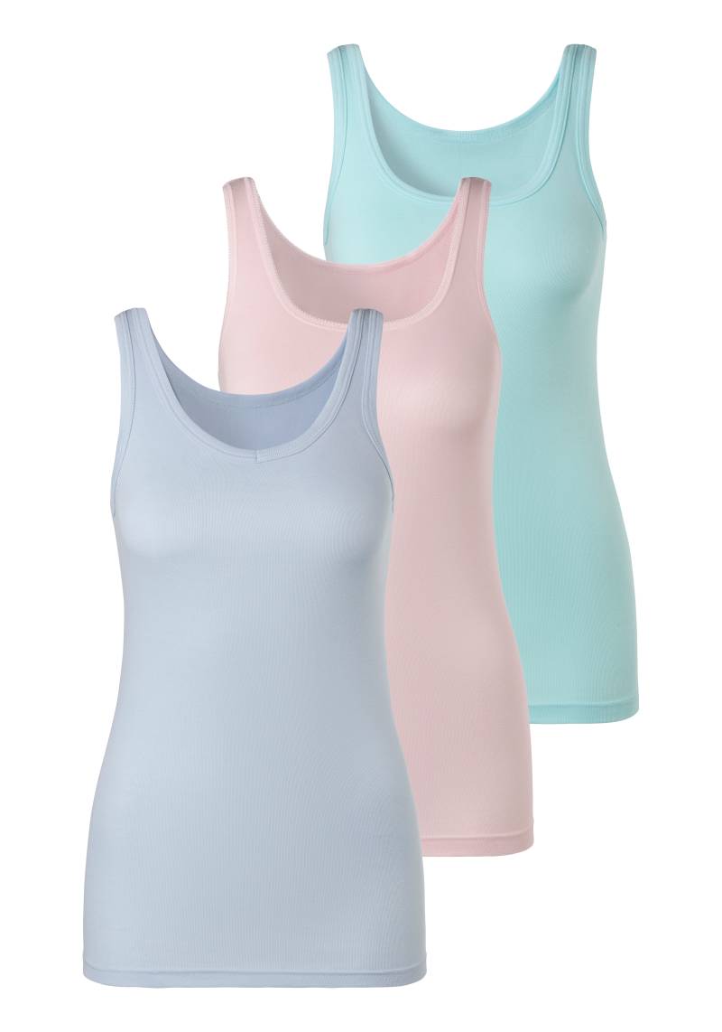 petite fleur Achselhemd, (Packung, 3er-Pack), aus reiner Baumwolle, Tanktop, Unterziehshirt von PETITE FLEUR