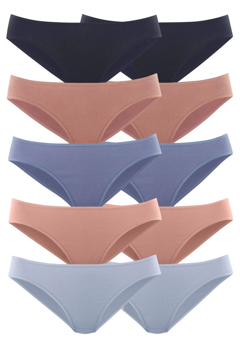 petite fleur Bikinislip, (10er-Pack), aus elastischer Baumwolle von PETITE FLEUR