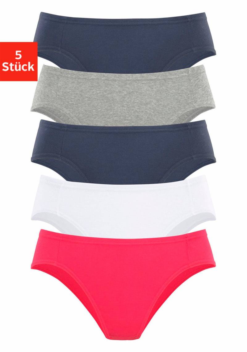 petite fleur Bikinislip, (5er-Pack), aus weicher Pikee-Qualität von PETITE FLEUR