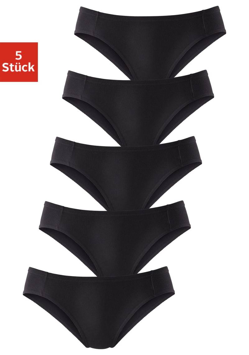 petite fleur Bikinislip, (5er-Pack), aus weicher Pikee-Qualität von PETITE FLEUR