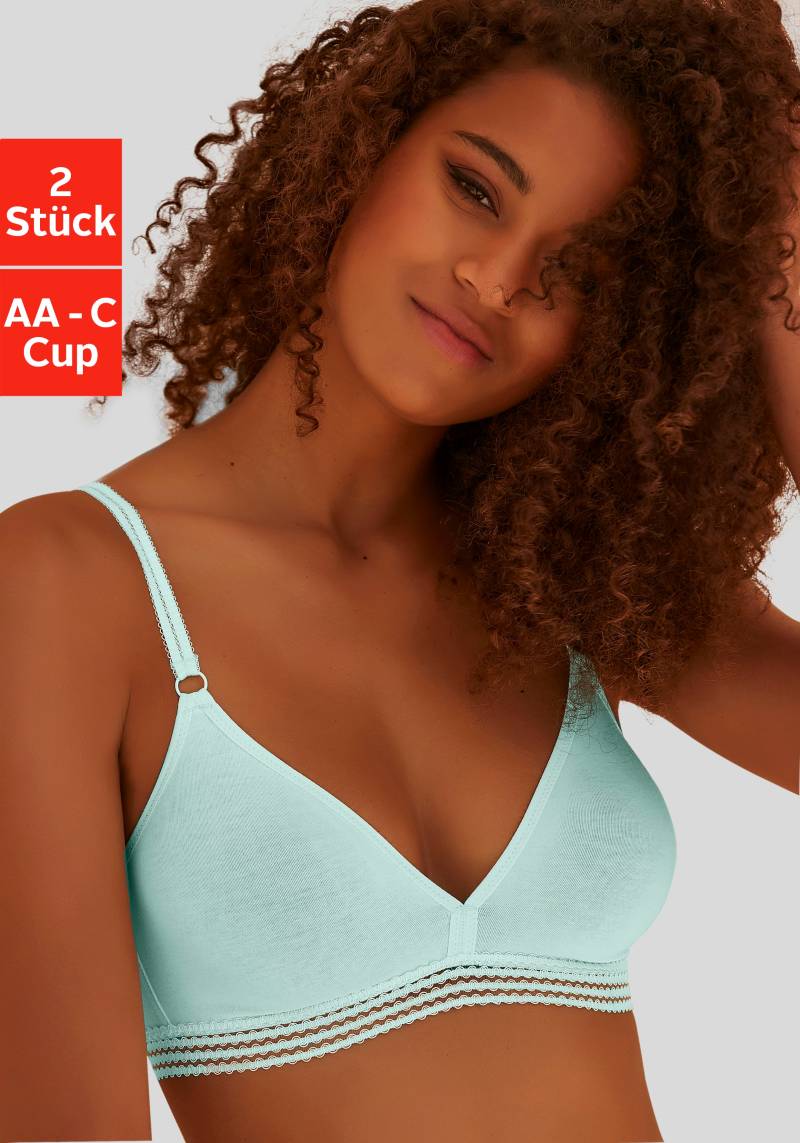 petite fleur Bralette-BH, aus weicher Baumwoll - Qualität, Basic-BH von PETITE FLEUR