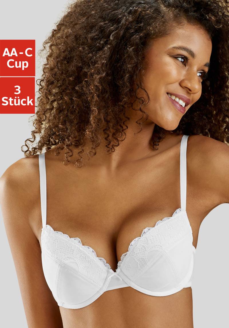 petite fleur Push-up-BH, mit Bügel im attraktiven Multipack, Dessous von PETITE FLEUR