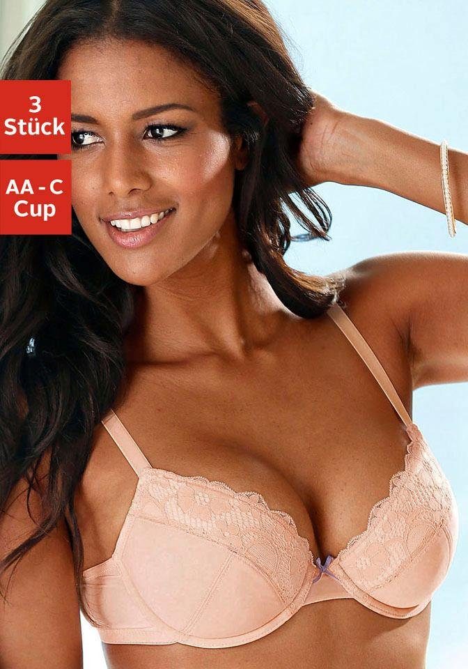 petite fleur Push-up-BH, mit Bügel im attraktiven Multipack, Dessous petite fleur Push-up-BH, mit Bügel im attraktiven Multipack, Dessous von PETITE FLEUR