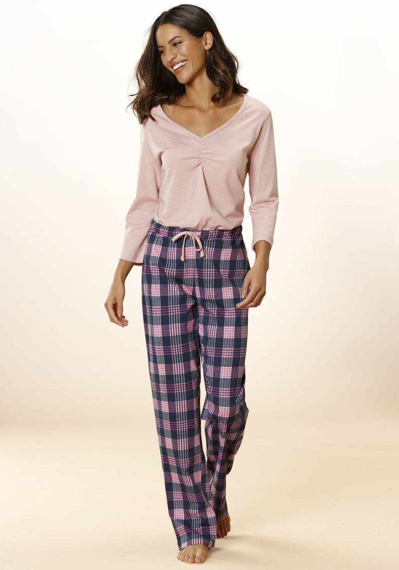 Vivance Dreams Pyjama, (2 tlg.), mit Karo Muster von Vivance Dreams