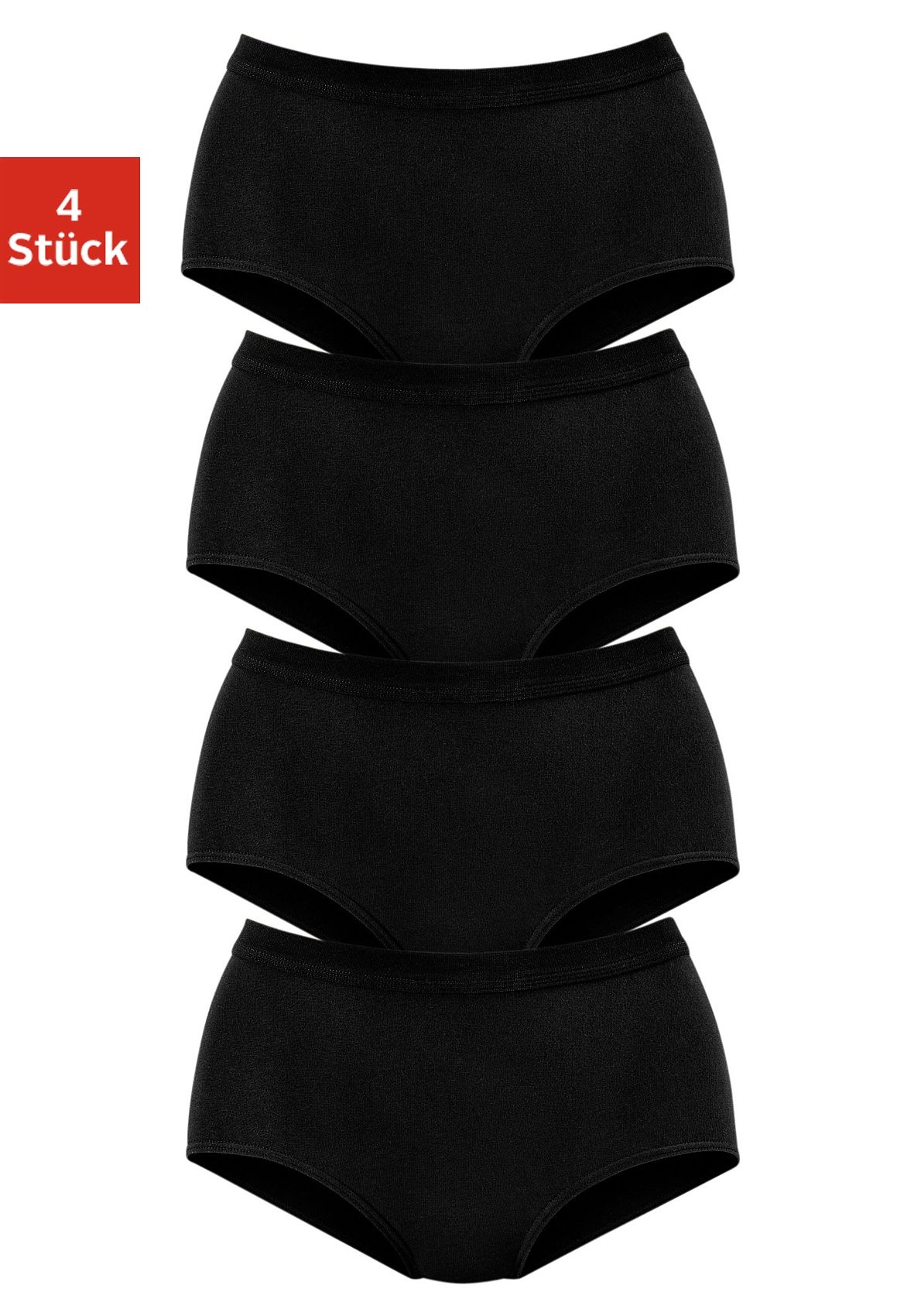 petite fleur Taillenslip, (4er-Pack), aus elastischer Baumwoll-Qualität petite fleur Taillenslip, (4er-Pack), aus elastischer Baumwoll-Qualität von PETITE FLEUR