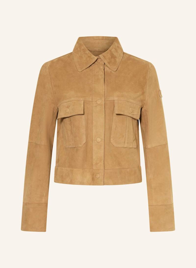 Peuterey Lederjacke Era beige von PEUTEREY