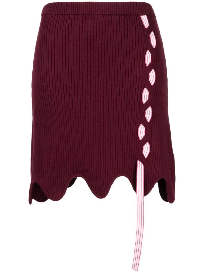 PH5 Sofia layered ribbed-knit miniskirt von PH5