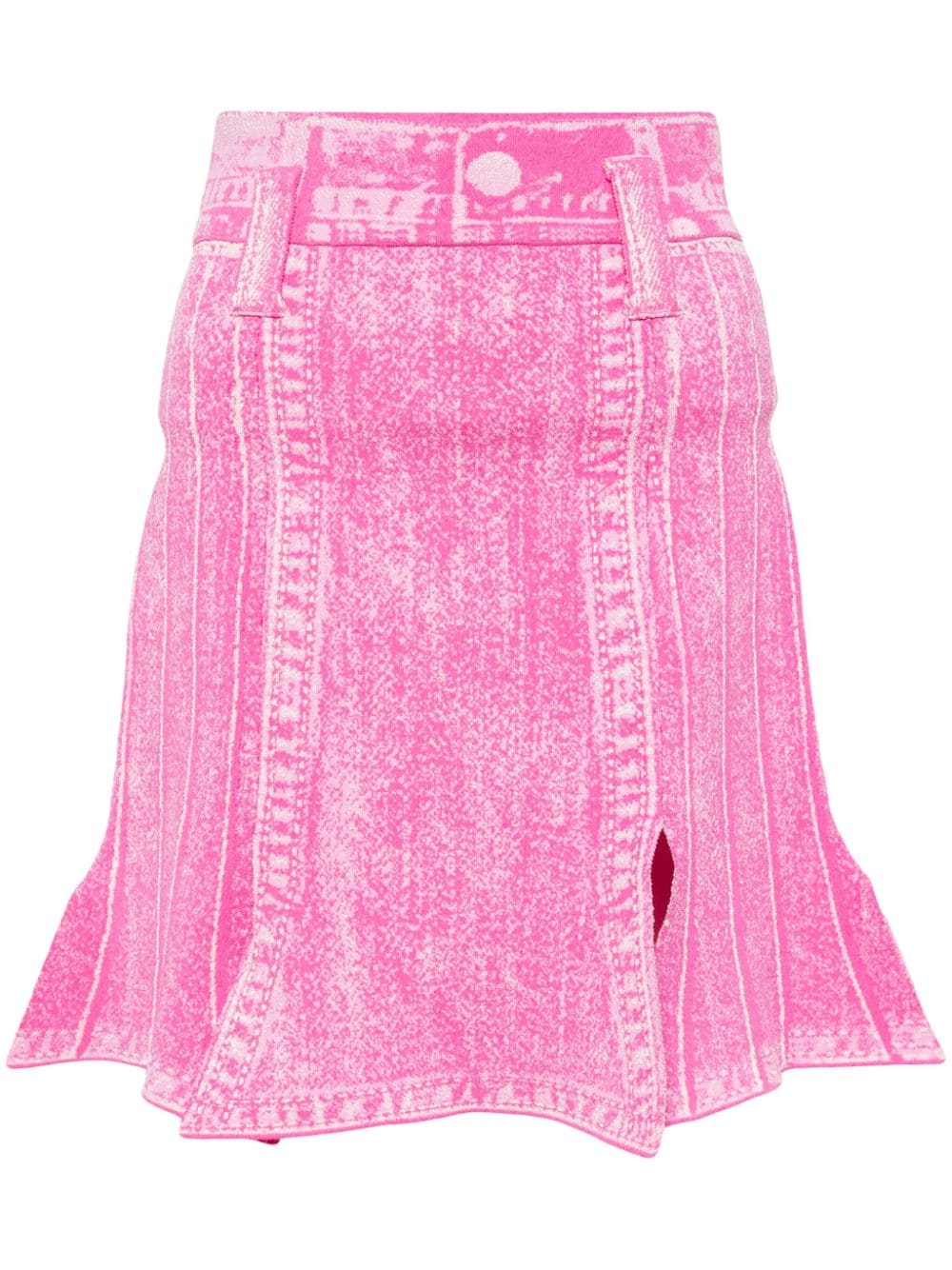 PH5 denim-print high-rise skirt - Pink von PH5