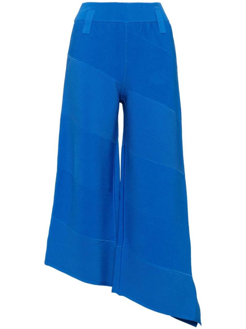 PH5 diagonal-ribbed cropped pants - Blue von PH5