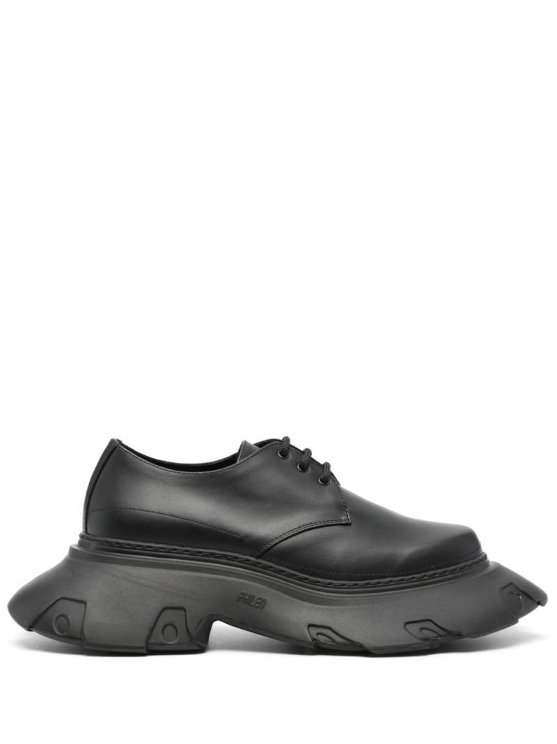 PHILEO oversize-sole Derby shoes - Black von PHILEO