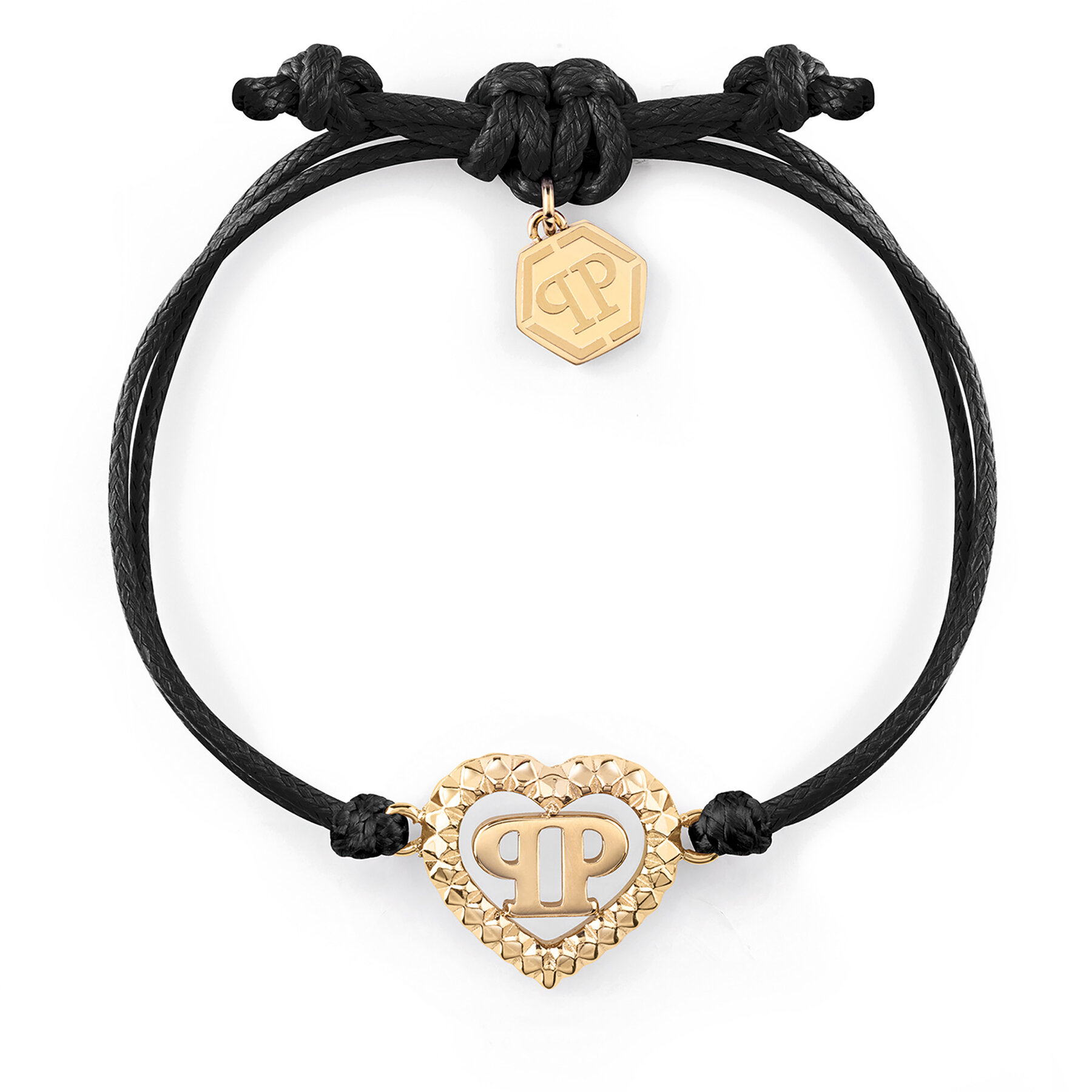 Armband PHILIPP PLEIN Plein Rocked Heart PJZEA09BU Schwarz von PHILIPP PLEIN