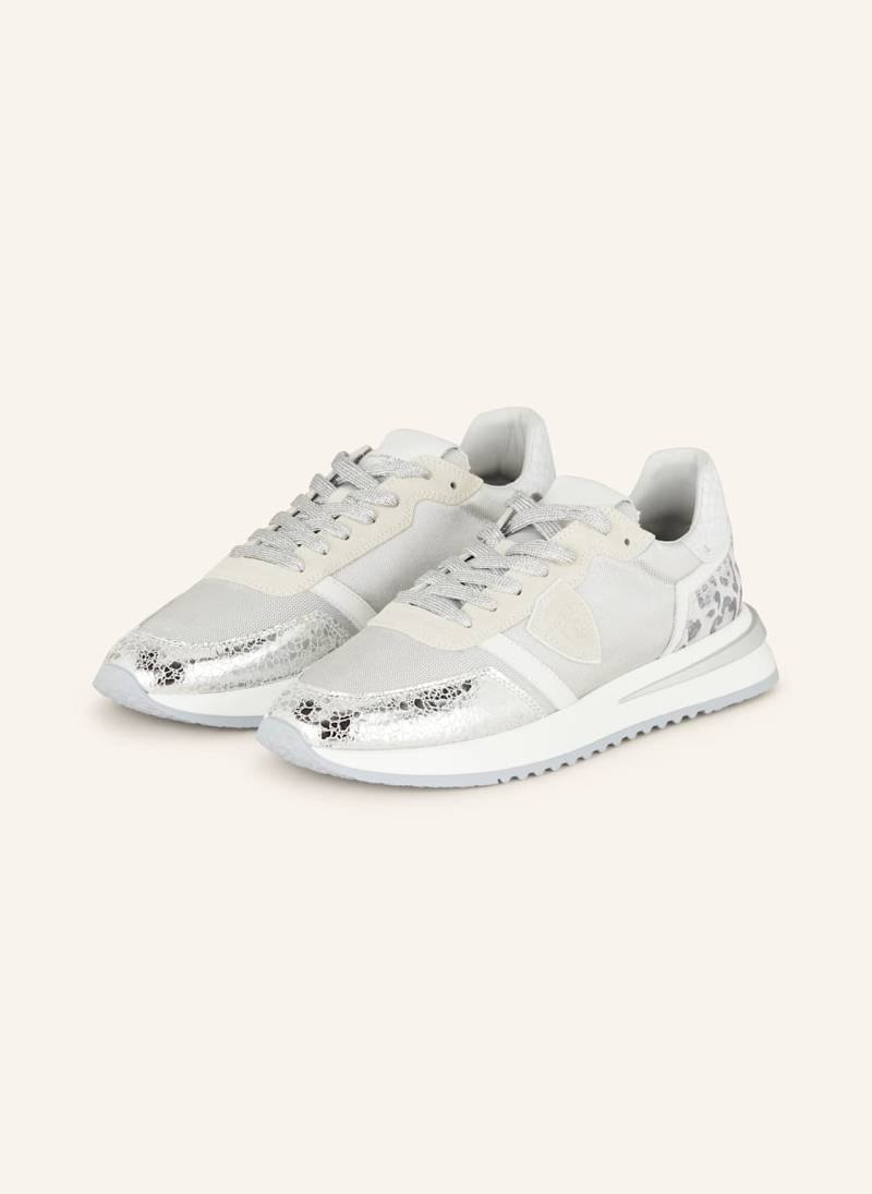 Philippe Model Sneaker Tropez 2.1 silber von PHILIPPE MODEL