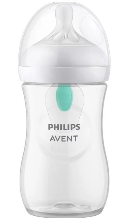 PHILIPS AVENT -  Natural Response Babyflasche mit Airfree Ventil, 260ml1M+ (1 Stk), 260 ml von PHILIPS AVENT