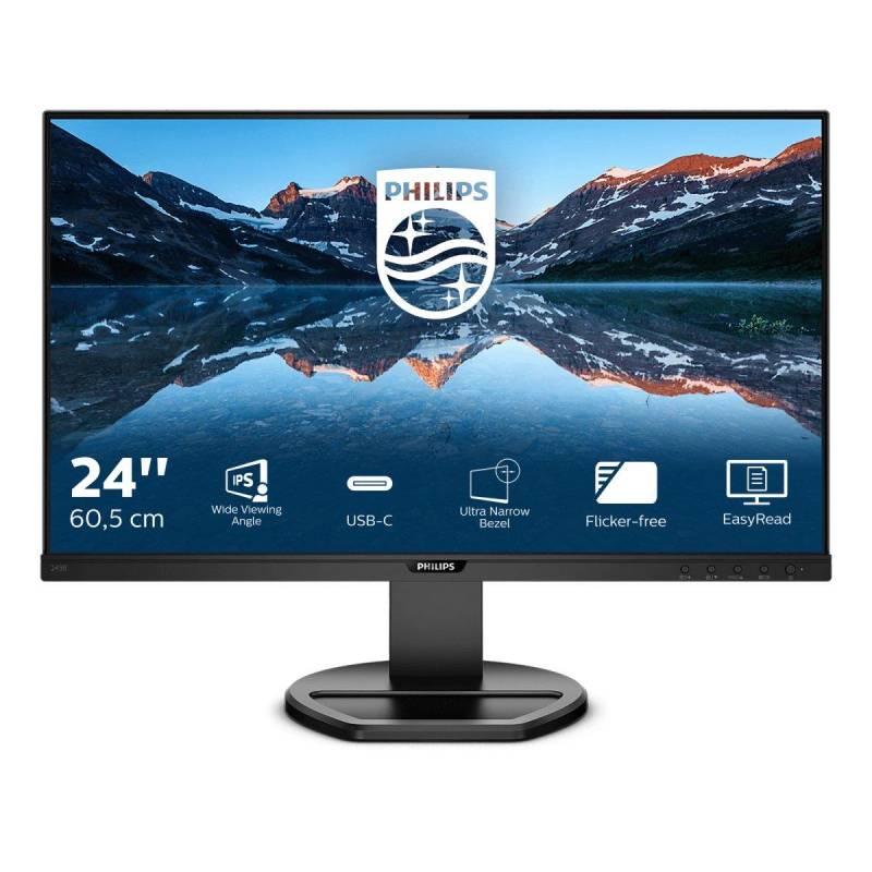 B Line 243B900 Computerbildschirm 60,5 cm (23.8") 1920 x 1080 Pixel Full HD LED Schwarz von PHILIPS