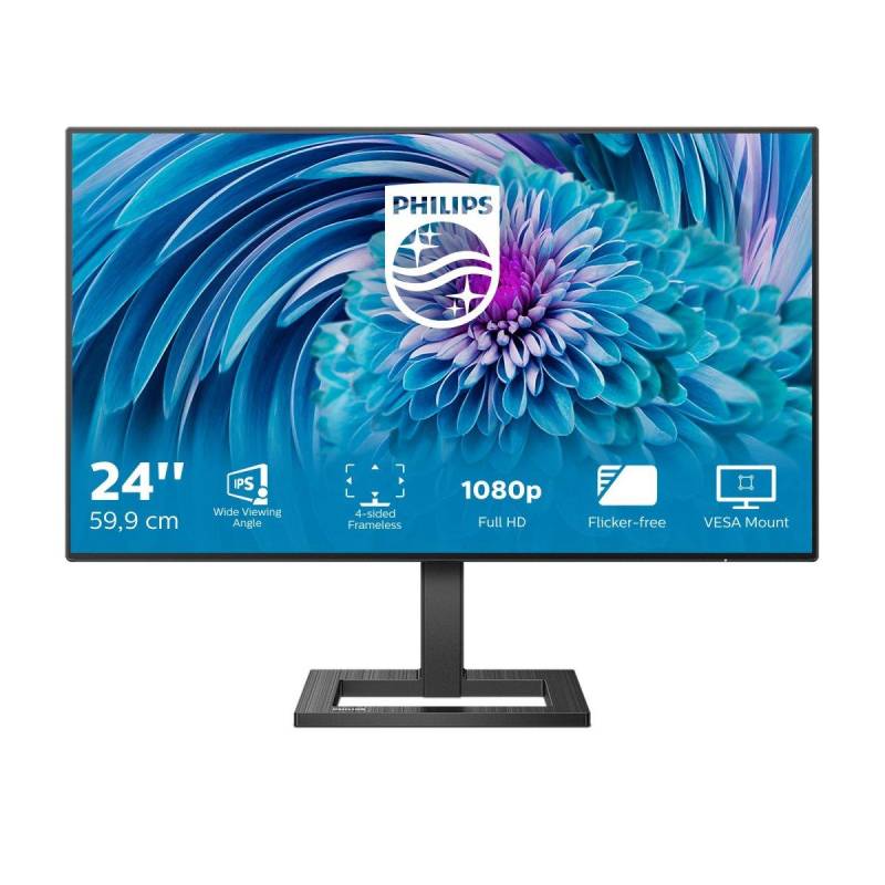 E Line 241E2FD00 LED display 60,5 cm (23.8") 1920 x 1080 Pixel Full HD Schwarz von PHILIPS