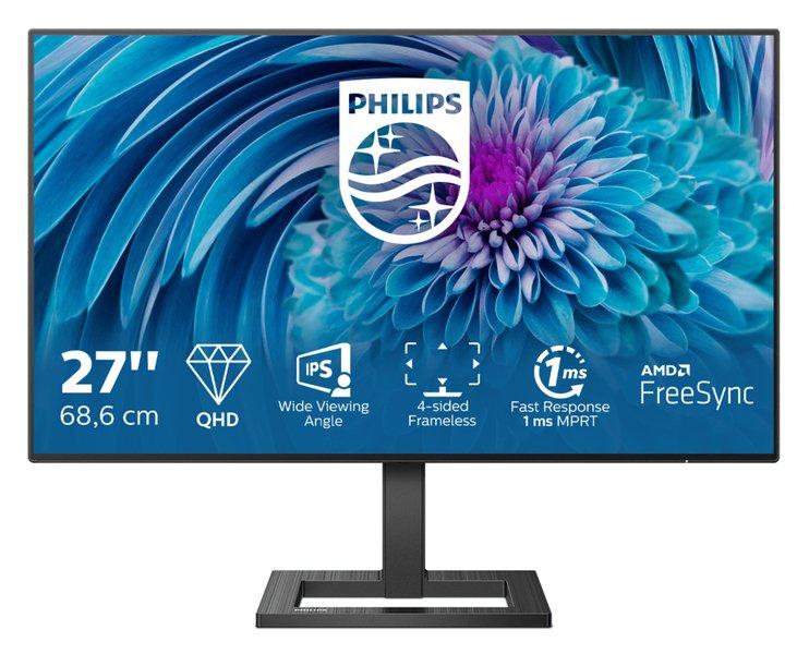 E Line 275E2FAE00 Computerbildschirm 68,6 cm (27") 2560 x 1440 Pixel 4K Ultra HD LED Schwarz von PHILIPS