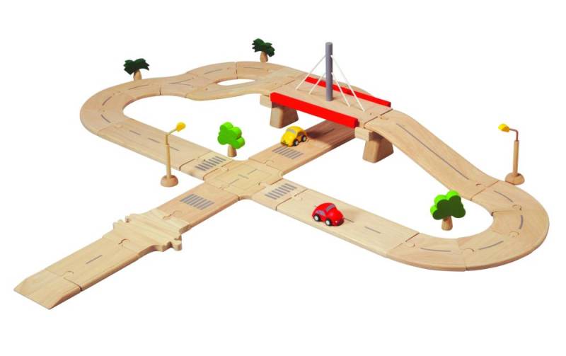 Plan Toys Spiel »Strassennetz Deluxe« von Plan Toys