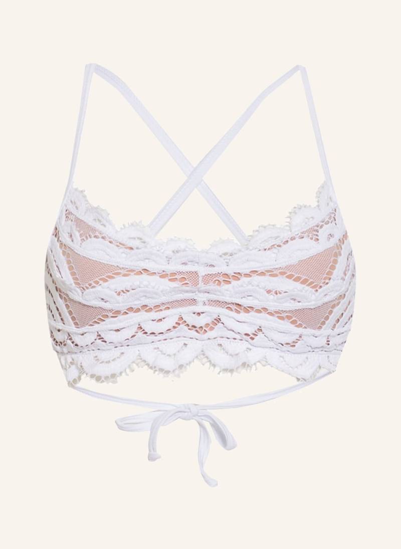 Pilyq Bralette-Bikini-Top Waterlily weiss von PILYQ