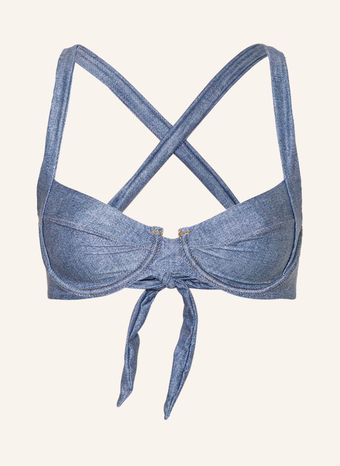 Pilyq Bügel-Bikini-Top Perla blau Pilyq Bügel-Bikini-Top Perla blau von PILYQ