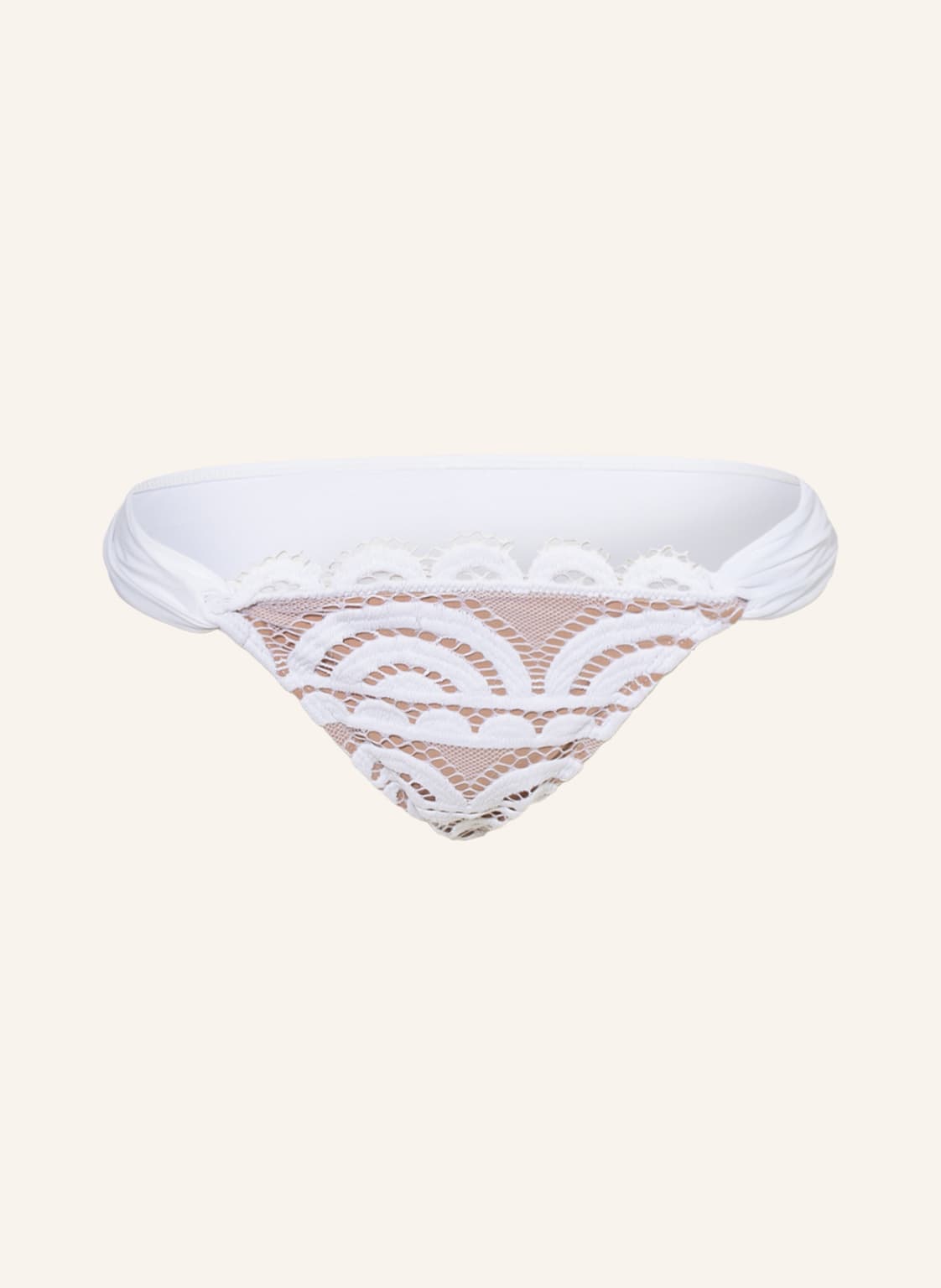 Pilyq Triangel-Bikini-Hose Lace Fanned Teeny weiss Pilyq Triangel-Bikini-Hose Lace Fanned Teeny weiss von PILYQ