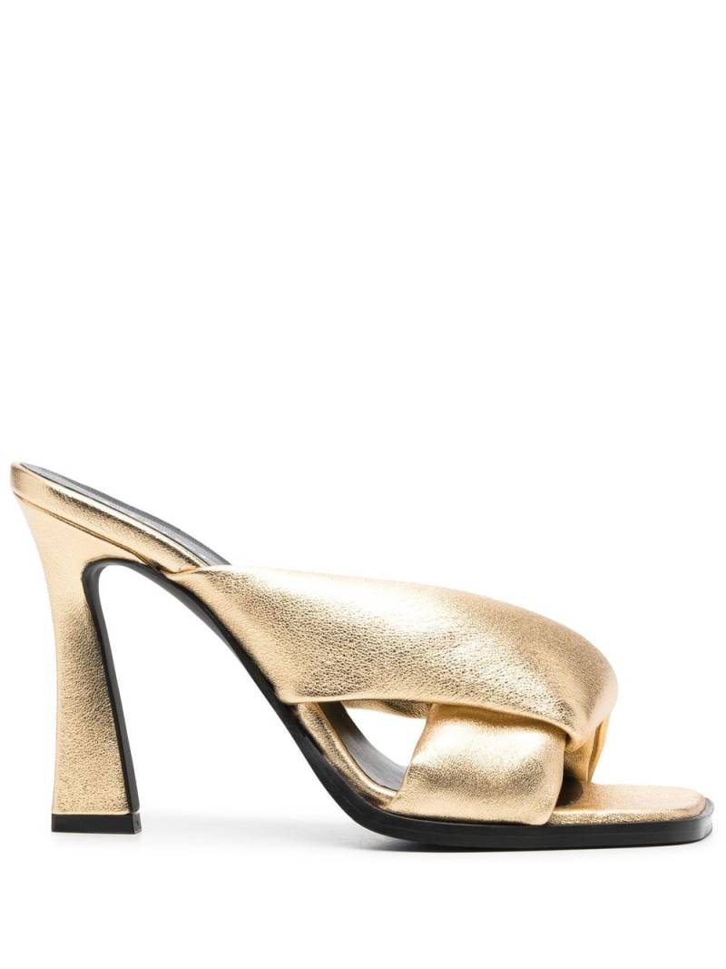 PINKO 110mm sculpted-heel sandals - Gold von PINKO