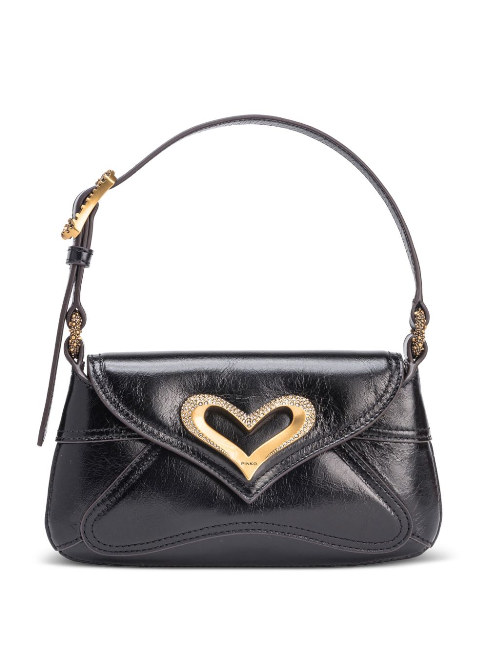 PINKO 520 leather shoulder bag - Black von PINKO