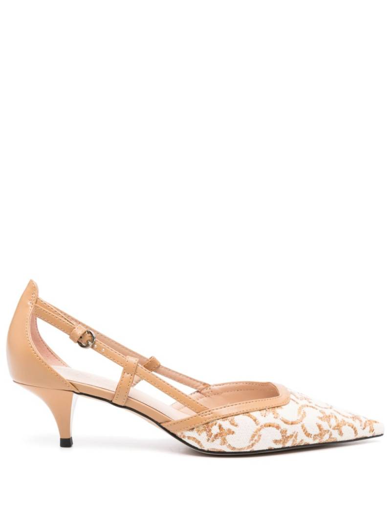 PINKO 55mm Love Birds-motif pumps - Neutrals von PINKO