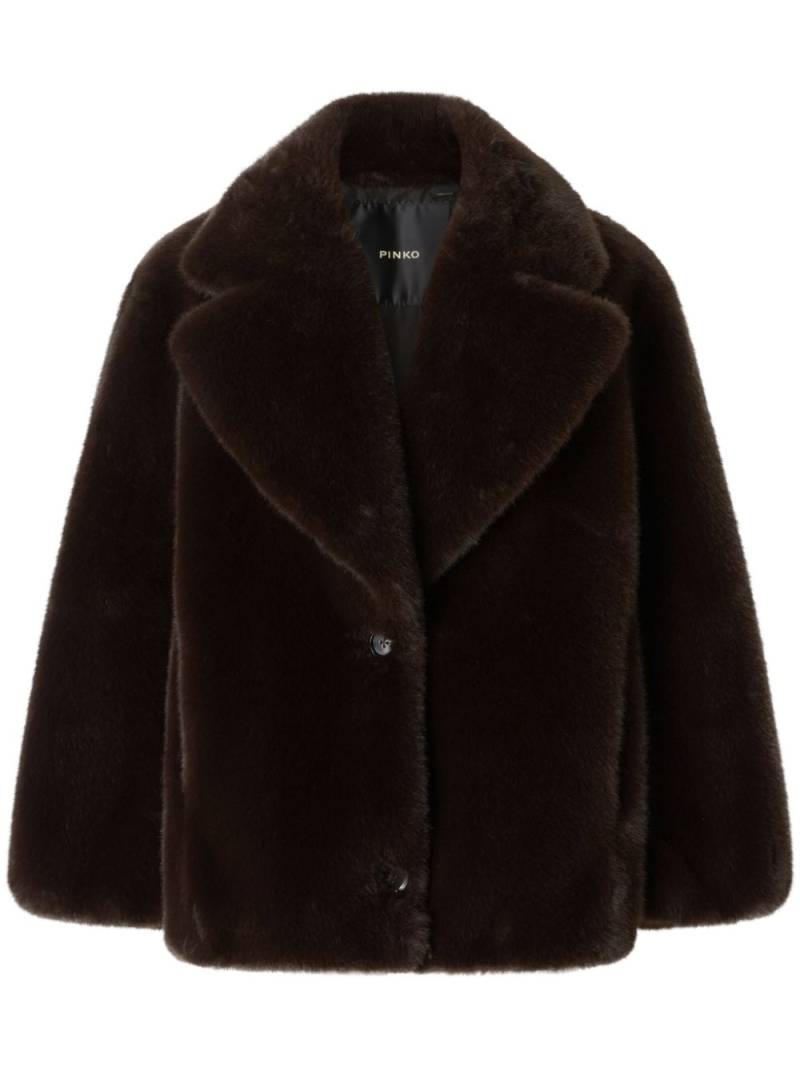 PINKO Alighieri faux fur coat - Brown von PINKO