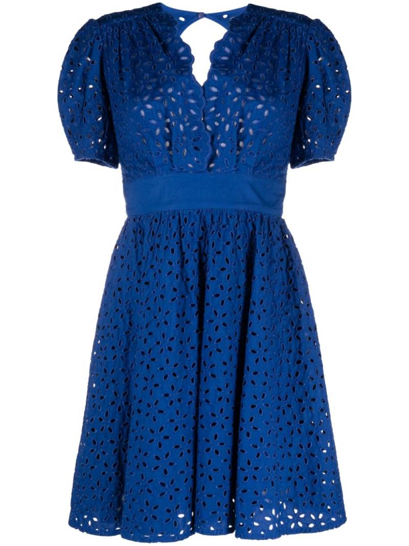 PINKO Aureo cotton belted dress - Blue von PINKO