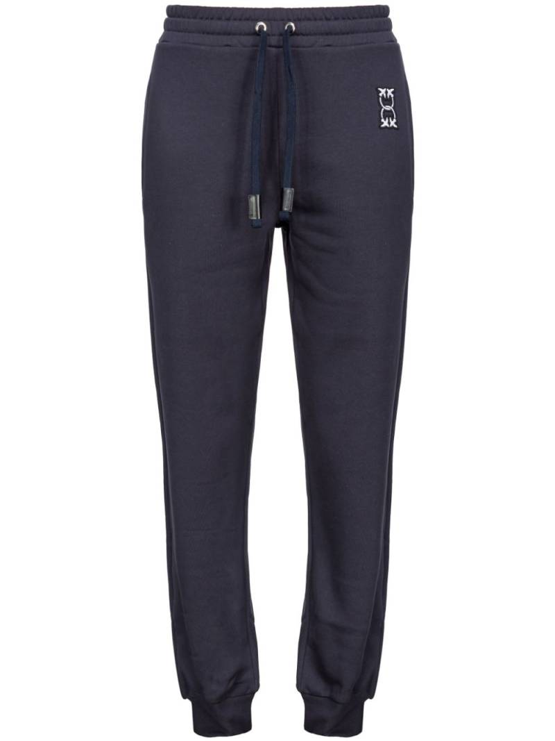 PINKO Carico drawstring cotton track pants - Blue von PINKO