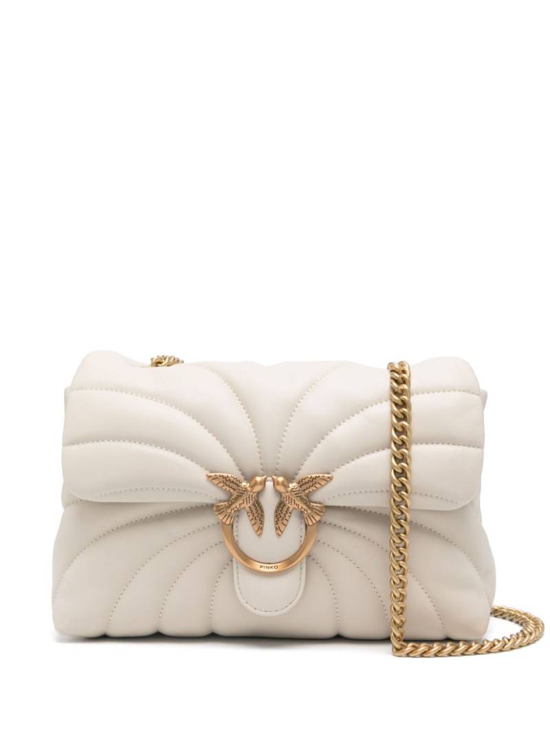 PINKO Classic Love Puff shoulder bag - White von PINKO