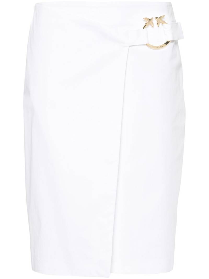 PINKO Eurito wrap midi skirt - White von PINKO