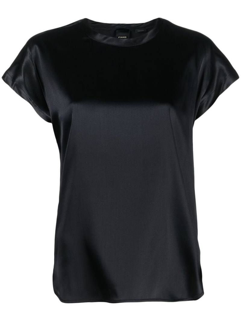 PINKO Farida short-sleeve top - Black von PINKO