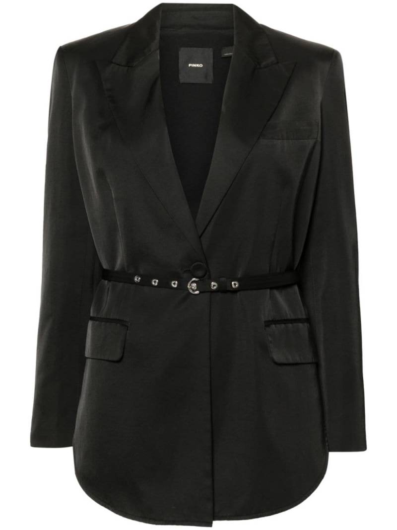 PINKO Goldeneye single-breasted blazer - Black von PINKO