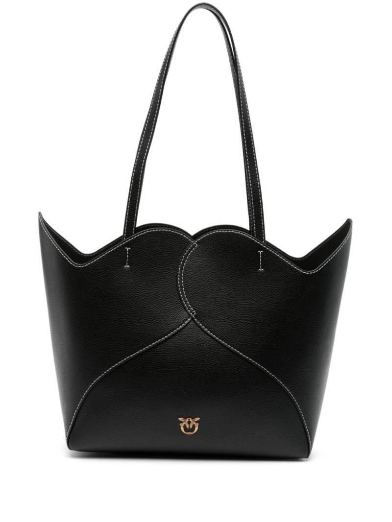 PINKO Heart tote bag - Black von PINKO