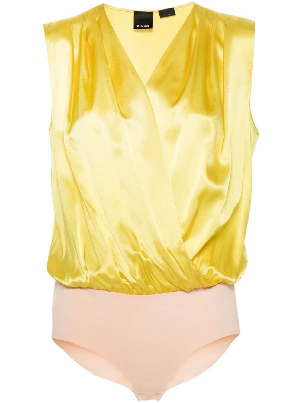 PINKO Ines satin bodysuit - Yellow von PINKO