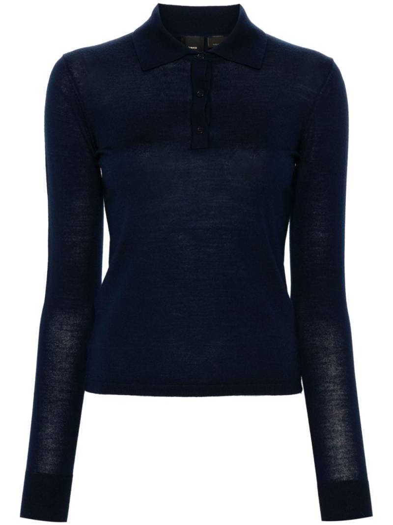 PINKO Liquoroso polo top - Blue von PINKO