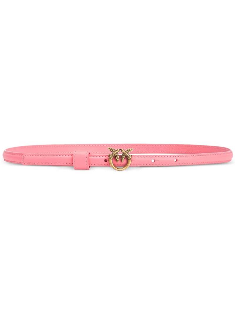 PINKO Love Berry H1 logo-plaque leather belt von PINKO