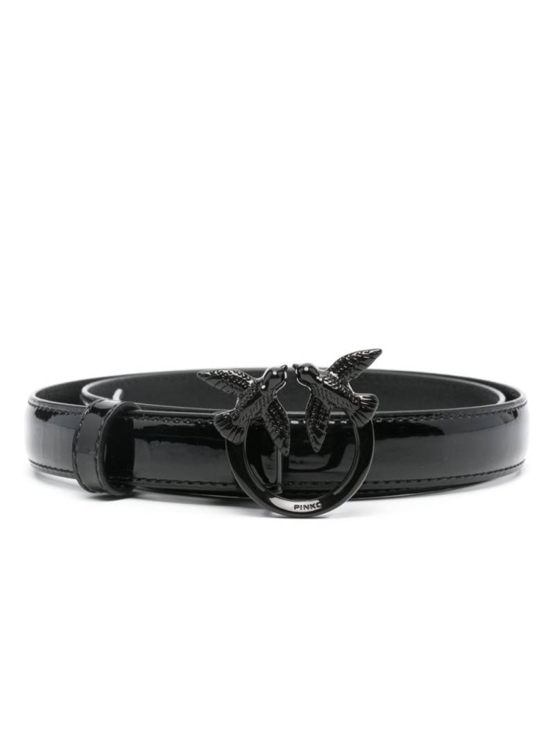 PINKO Love Berry leather belt - Black von PINKO