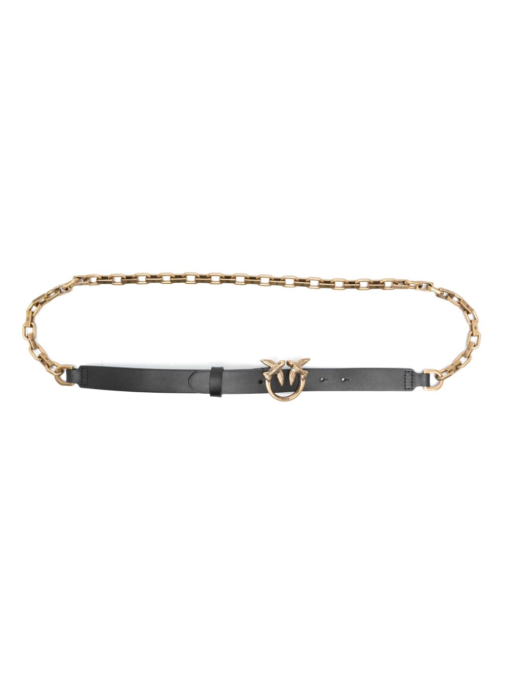 PINKO Love Birds buckle belt - Black von PINKO