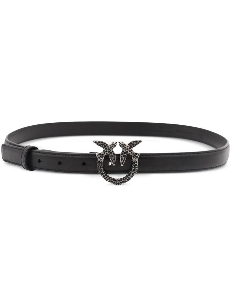 PINKO Love Birds-buckle belt - Black von PINKO