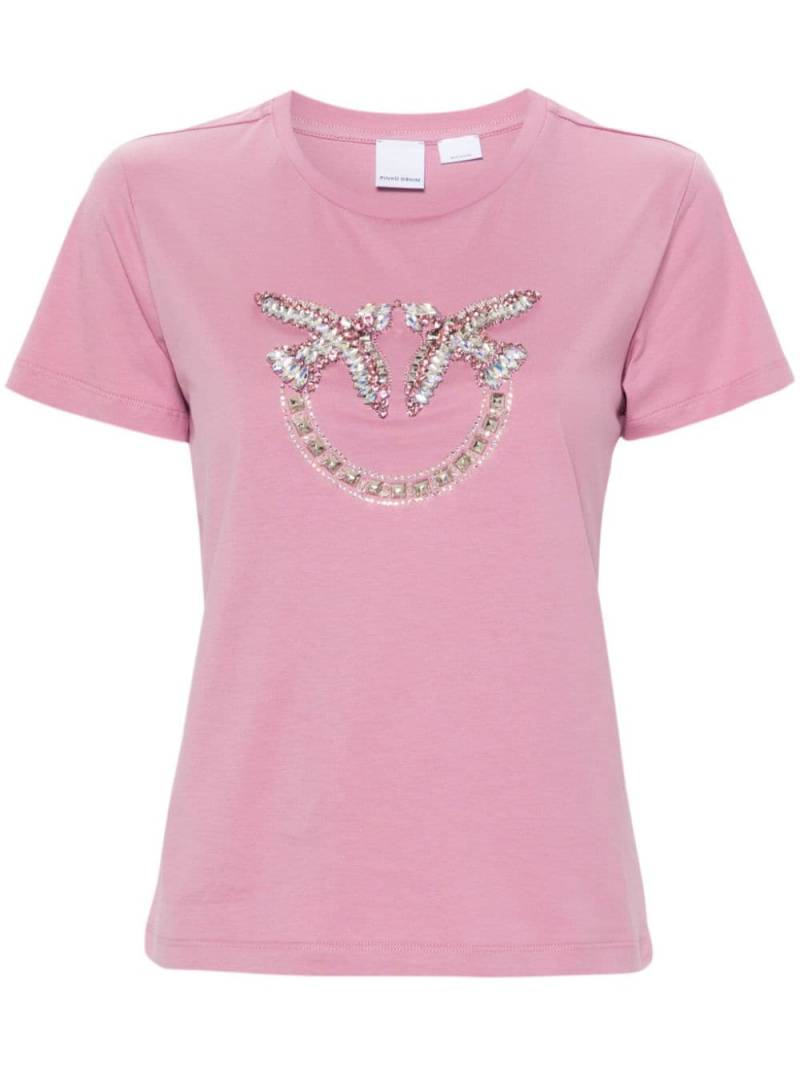 PINKO Love Birds embellished T-shirt von PINKO