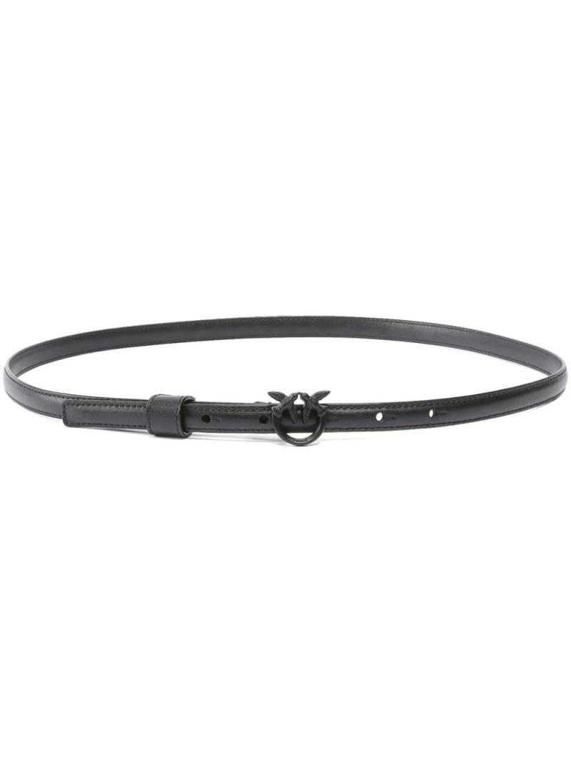 PINKO Love Birds leather belt - Black von PINKO