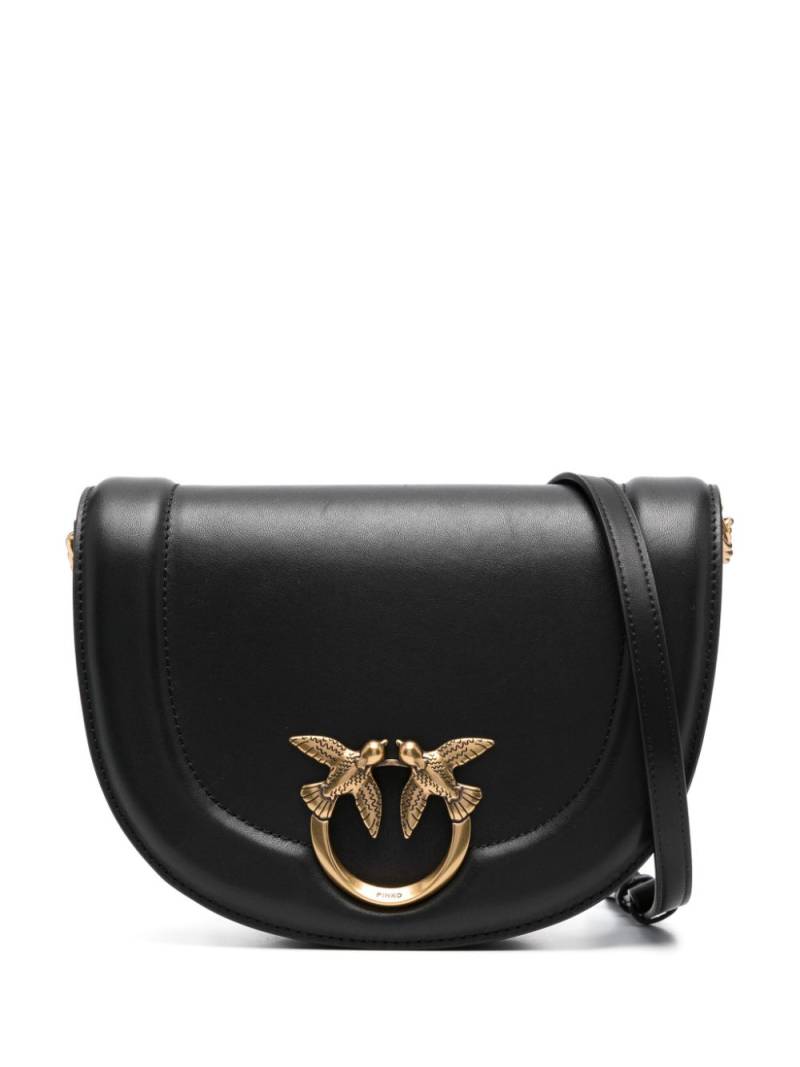 PINKO Love Birds leather crossbody bag - Black von PINKO