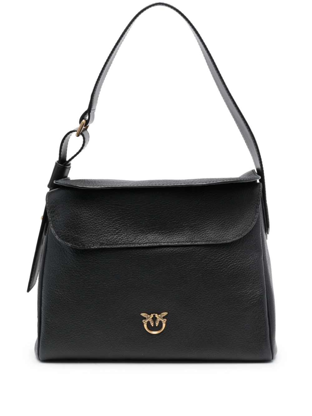 PINKO Love Birds leather shoulder bag - Black von PINKO