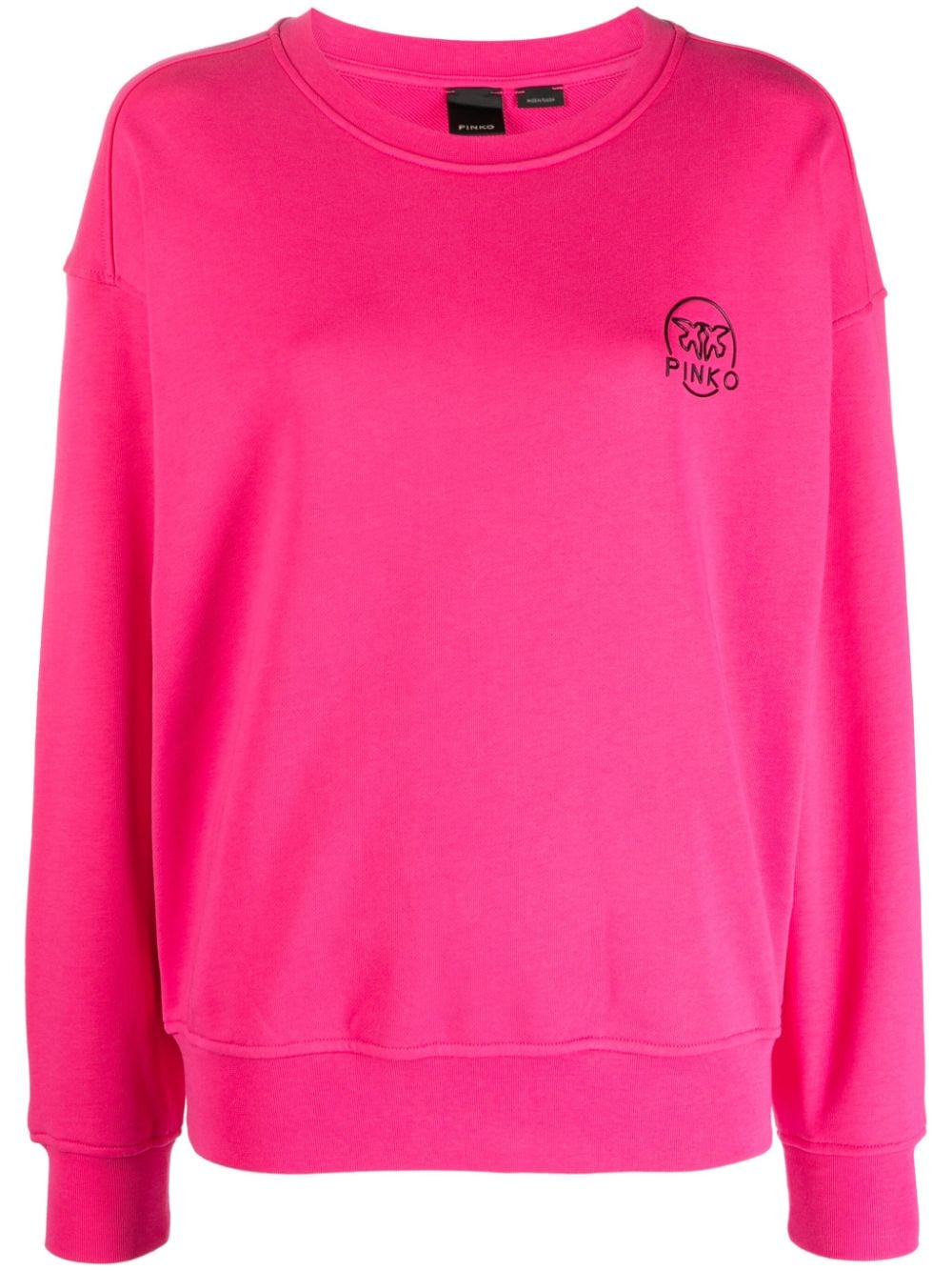 PINKO Love Birds-logo cotton sweatshirt von PINKO