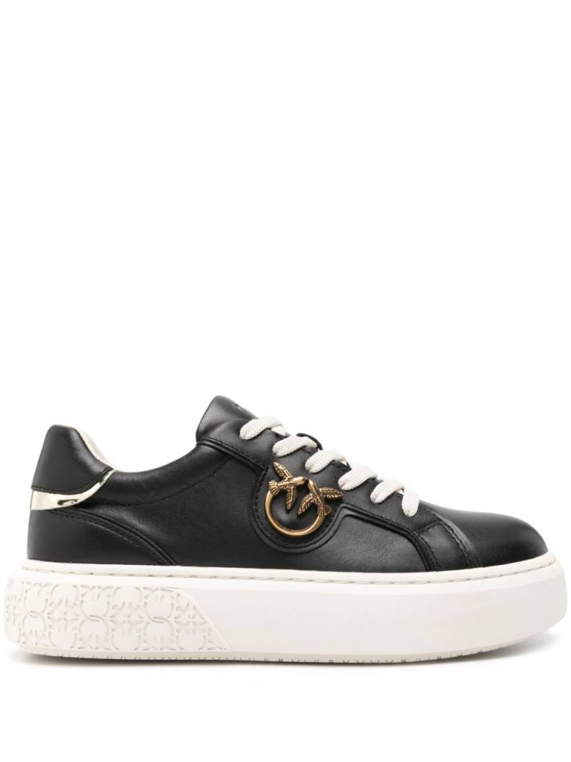 PINKO Love Birds-plaque sneakers - Black von PINKO